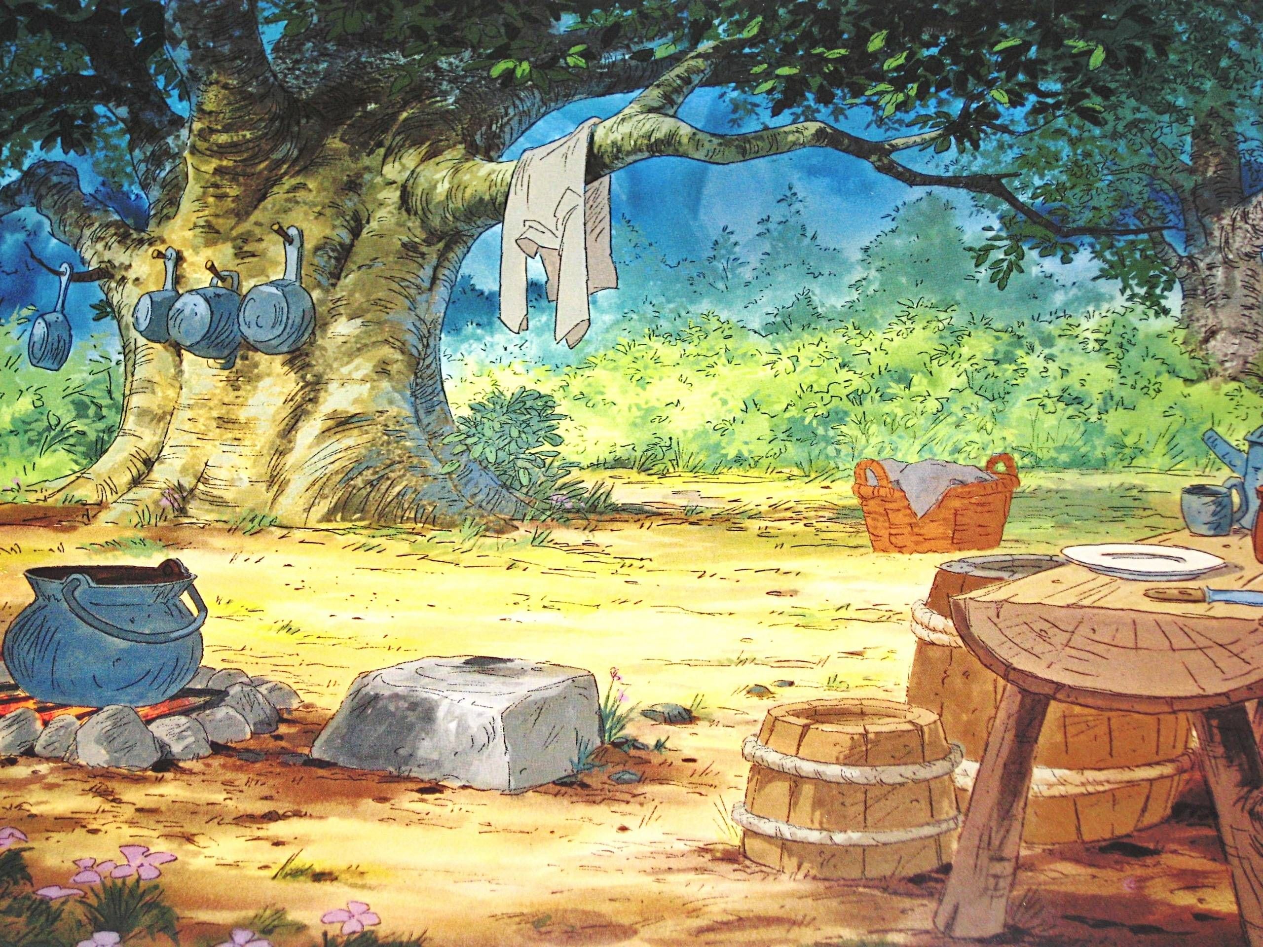 Robin Hood 1973 Backgrounds in Murder At Malone Manor inspiration post by Matt McDyre