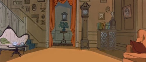 Concepts from 101 Dalmatians (1961) Background Paintings - in Murder At Malone Manor inspiration post by Matt McDyre