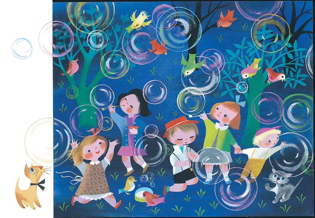 The Golden Book of Little Verses 1953 by Mary Blair - in Murder At Malone Manor inspiration post by Matt McDyre