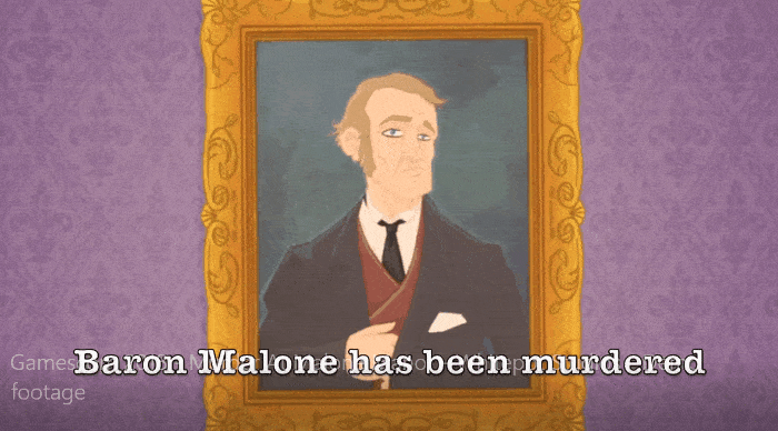Murder At Malone Manor - Basic gameplay GIF of our multiplayer murder mystery PC game