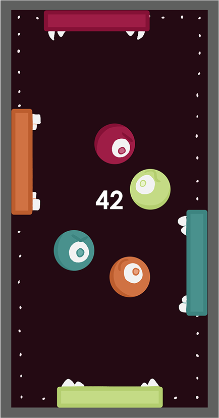 PingKula - A frantic hyper-casual ball flicking mobile game